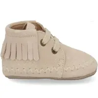 Shoesme Leren Lopen Sneakers Franjes beige Suède Maat 20