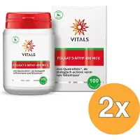 Vitals 2x Folaat 5-MTHF 400 mcg (100 capsules)
