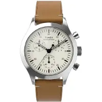 Timex Weekender New England TW2Y85000 Horloge - Leer - Bruin - Ø 40 mm