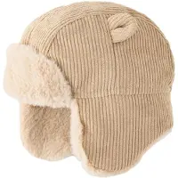 Next - Jongens - Babywintermuts van corduroy - Naturel
