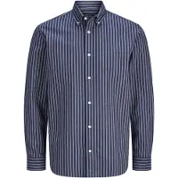 Jack & jones Overhemd 'JPRBLUHARVEY' navy / donkergroen / natuurwit