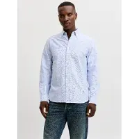 Jack & Jones Overhemd 'JPRBLUHARVEY' navy / lichtblauw / wit