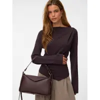 Vero Moda Shirt 'VMMILLE' donkerbruin