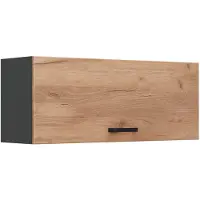 Vicco Hangkast R-Line, Goudkleurig Eiken/Antraciet, 100 cm Plat