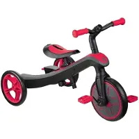 Globber - "Explorer" driewieler voor kinderen, model PP13080 (één maat) (zwart/rood)