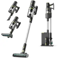 Lefant BS002 Draadloze steelstofzuiger - Stofopvang & laadstation 2-in-1 - 350W 55KPA zuigkracht - Handstofzuiger - Stofzuiger voor huisdieren - Zakloze stofzuiger - Draadloze stofzuiger