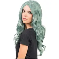 Chaks Pruik Wavy Zee Groen