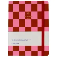 A-Journal My Journal Agenda 2027 - Roze Rood Geruit