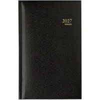 Brepols agenda 2027 - INTERPLAN [0.731] - LIMA - Zakagenda - 1 week op 2 pagina's - Weekoverzicht - Zwart - 8.9 x 16 cm