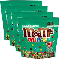 M&M 'S Chocolate Minis - Multipack - Melk Chocolade Snoepjes - 1440g (4x360g)