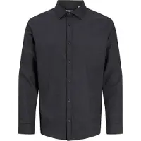 Jack & Jones Overhemd 'JJEFIELD' zwart gemêleerd