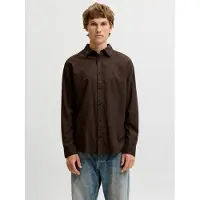 Jack & Jones Overhemd 'JJEFIELD' chocoladebruin