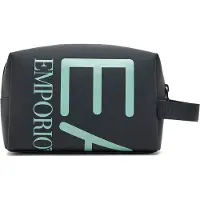 Emporio Armani Toilettas met zwart maxilogo (OSFA), Casual, Polyurethaan 245076_3R910