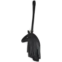 Etienne aigner Ciondollini leeren tasbedeltje 27 cm zwart