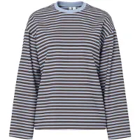 Pieces Pcsadie Top Met Lange Mouwen Dames Blauw L