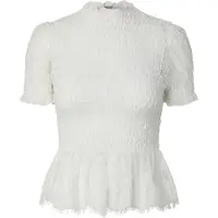 Pieces Pcjilly Kant Top Met Korte Mouwen Dames Wit S
