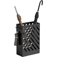 HOMCOM Umbrella Rack-Stahl-28L x 14B x 41H cm-Schwarz