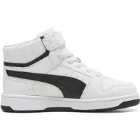 Puma Rebound Slam Mid sneakers - wit/zwart Jongens/Meisjes Imitatieleer - maat 31