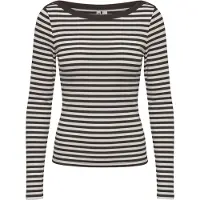 Pieces Shirt 'PCSof' bruin / wit