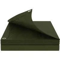 vidaXL Zeil met Oogjes Groen 6 x 10 m 180 gsm PE