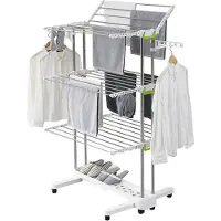 OEM Compacte droogoven voor binnen, met inklapbare vleugels, ruimtebesparend, ideaal voor grote gezinnen