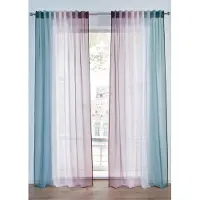 Bonprix Gordijn met een fijne structuur (2 stuks), ook verkrijgbaar in extra lang maat h/b: 300/140 cm