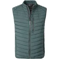 Casa Moda bodywarmer groen met borstzak