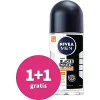 Nivea 1+1 Gratis: Deodorant Roller Black & White Ultimate Impact 50 Ml