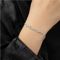Cilla Jewels Zilverkleurige Verstelbare Damesarmband met Mama Opschrift
