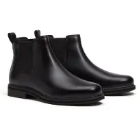 Timberland Heren Zwarte Stormbucks Chelsea-enkellaarzen van leer (43.5), Plat, Geen, Casual TB0A42PGW021