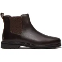 Timberland Heren Donkerbruine Stormbucks Chelsea-laarsjes van leer (47.5), Plat, Geen, Casual TB0A42PGW011