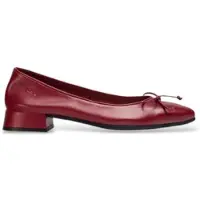 Wonders Dames Ballerina's van Leer Evow 01 Rood Rood (39), 1 tot 3 cm, Geen, Casual B-9701_4387_7842