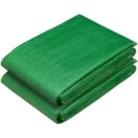 vidaXL Zeil met Oogjes 2 st Groen 3 x 10 m 260 gsm PE