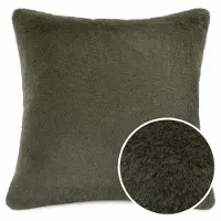 ANRO Sierkussen Groen 40x40cm – Imitatiebont Kussen Inclusief Vulling Pluche Zacht Bank Woonkamer