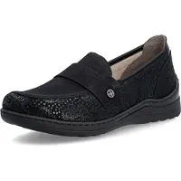 Rieker slippers, zwart, maat 39
