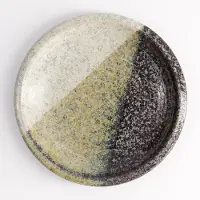 Tokyo Design Studio - Oboro Yamakage - Rond Bord - Zwart/Bruin/Wit - Ø 14 cm - Porselein - Japans Servies