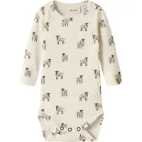 Name it Rompertje/body beige / gemengde kleuren