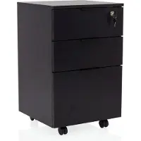 Hjh OFFICE Rolcontainer / bureau-opbergkast Davik zwart