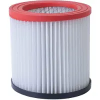 Scheppach plooifilter - Ø 80 mm (binnenmaat) | Wasbaar filter | Geschikt voor nat-/droogzuigers