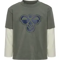 Hummel Shirt grijs / offwhite
