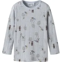 Name It Mini Shirt 'NMMWANG' duifblauw / bruin / pastellila