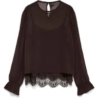 Vero Moda Blouse 'VMLalie' chocoladebruin