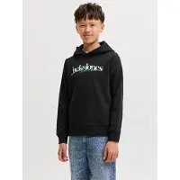 Jack & jones Junior Sweatshirt 'JJTom' blauw / jade groen / zwart / wit