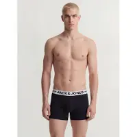 Jack & Jones Boxershorts 'JACSENSE' zwart / wit