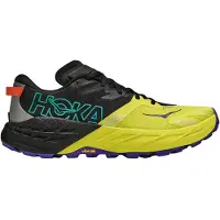 Hoka One One - Trailschoenen - Speedgoat 7 M Black/Citrus voor Heren - Maat 42 2/3 - Geel