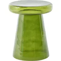 Beliani CALDERA - Bijzettafel - Groen - Glas