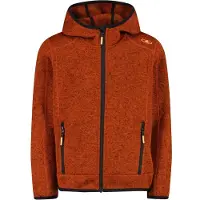 CMP - Boy's Jacket Fix Hood Jacquard Knitted - Fleecevest 92, rood