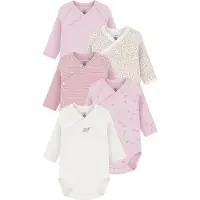 Petit Bateau Romper l/s - 5-pack - Variant - - 3 mnd - Rompers Lange Mouw