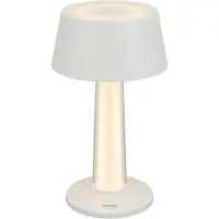 Sompex LULU, draadloze tafellamp , WIT - 19cm hoog dimbaar - oplaadbaar - Stijlvol voor binnen en buiten - en past zich perfect aan uw interieurstijl aan.
