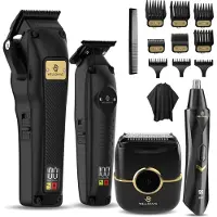 Wellshave Barber Pack 3.0 - Barber Set - Kappers set - Tondeuse Mannen - Foil Shaver - Hair Clipper - Kappers Tondeuse - Trimmer voor haar & baard - Neustrimmer - Head Shaver - Tondeuse set